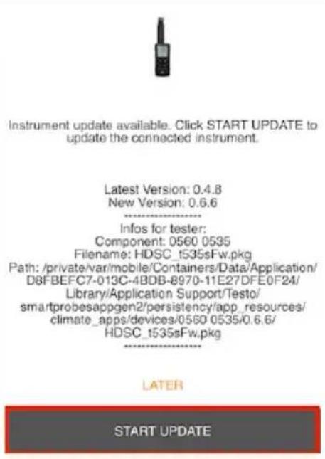 Testo 545 - Mise à jour du firmware - 3
