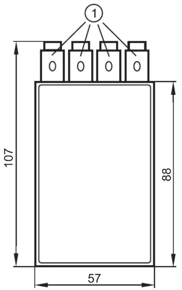 IFM E18401 - Schéma d'encombrement - 1