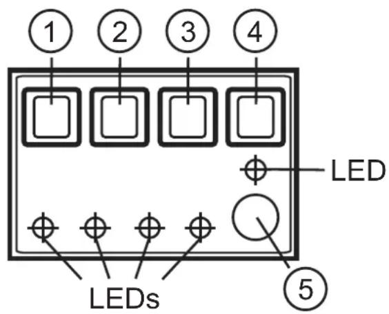 IFM E18401 - Éléments de service et d'indication - 1
