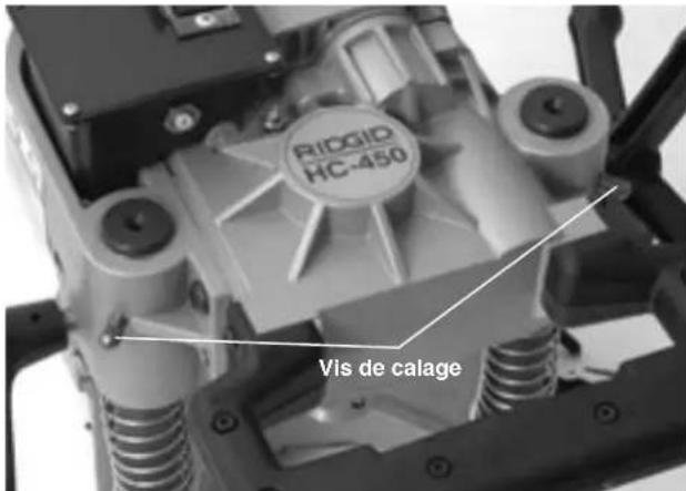 RIDGID HC450 - Réglage des vis de calage - 1