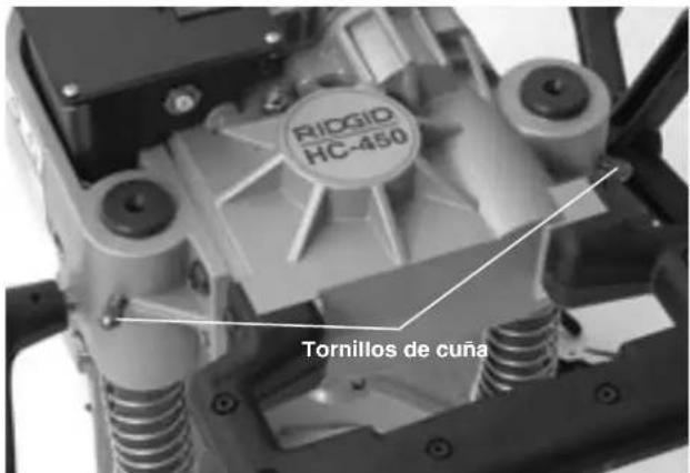 RIDGID HC450 - Ajuste de los tornillos de cuña - 1