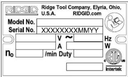 RIDGID HC450 - Standardní vybavení - 1