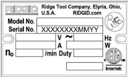 RIDGID HC300 - Echipamentul standard - 1