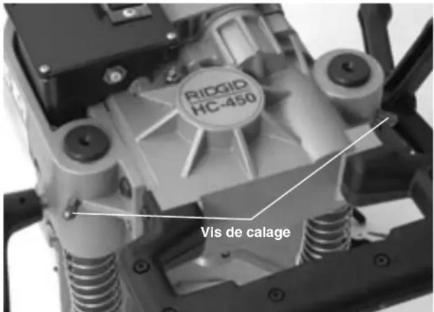 RIDGID HC300 - Réglage des vis de calage - 1