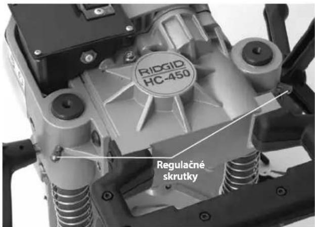 RIDGID HC300 - Nastavenie regulačných skrutiek - 1