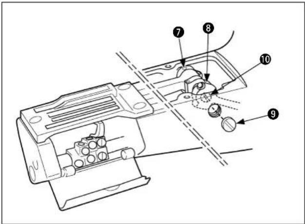 Technical diagram of a mechanical assembly with numbered components for identification