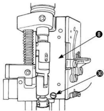 JUKI MF3580 - 标尺组件和上传送辊的拆卸顺序 - 1