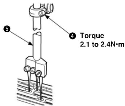 ⑤ ④ Torque 2.1 to 2.4N·m