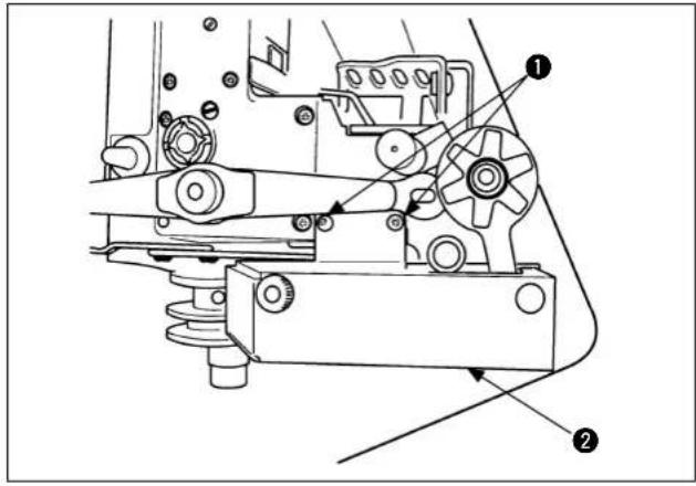 JUKI MF3580 - Verfahren zum Einfetten der Obertransportwalze und Einstellen der Bremsfeder - 1