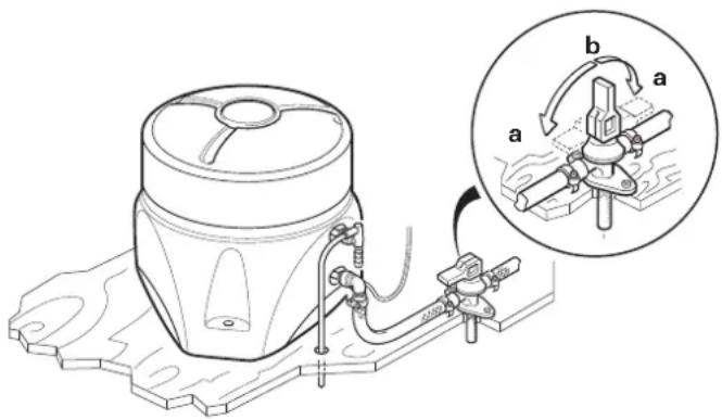 TRUMA Boiler Elektro - Påfyllning av varmvattenberedaren - 2