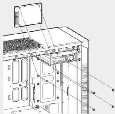 CORSAIR Carbide 88R - Installing SSDs6. Installing an ODD (optical disk drive) - 1