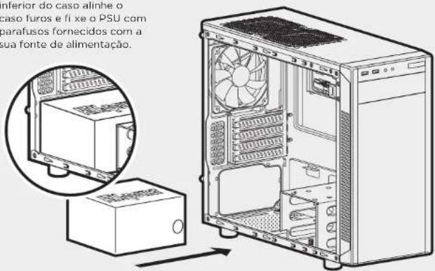 CORSAIR Carbide 88R - Instalação da PSU2. Instalação da placa mãe - 1