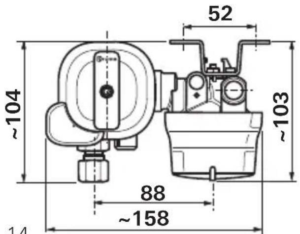 TRUMA DuoControl CS - Dimensions - 1