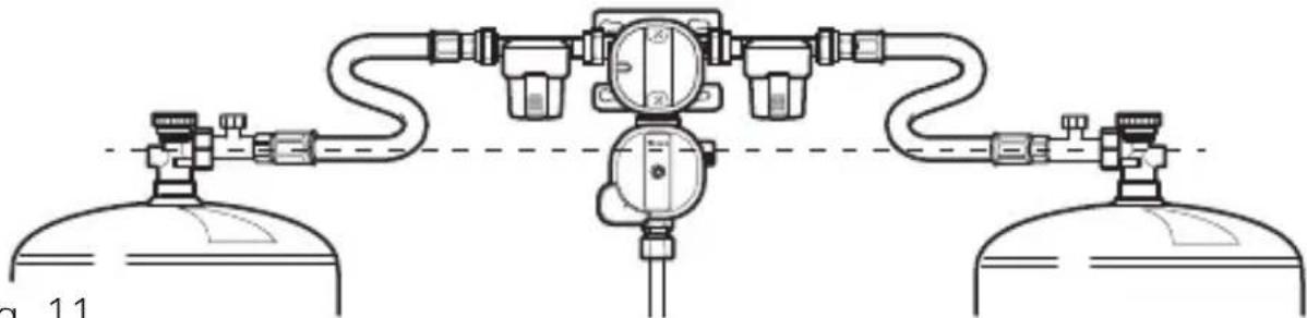 TRUMA DuoControl CS - Gas cylinder with cylinder valve - 1