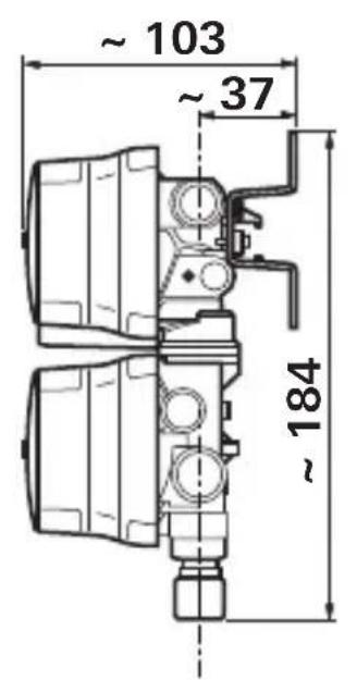 TRUMA DuoControl CS - Abmessungen - 2
