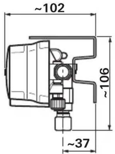 TRUMA MonoControl CS - Dimensions - 1