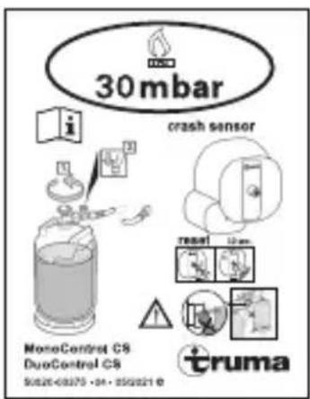 TRUMA MonoControl CS - Typenschild und Seriennummer - 2