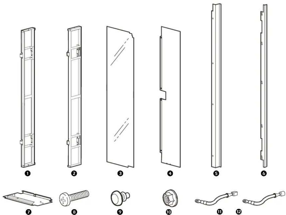 APC NetShelter ACCS1006 - Rack Air Containment Rear Assembly for 42-U 750-mm Wide NetShelter® SX (ACCS1006)—Installation - 1