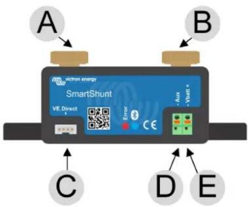 VICTRON ENERGY SmartShunt - Vue d'ensemble des connexions - 1