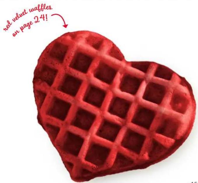 red velvet waffles on page 24!