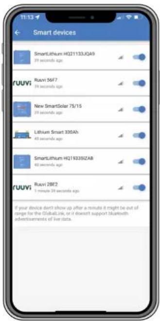 VICTRON ENERGY GlobalLink 520 - Marche à suivre pour configurer les appareils intelligents - 1