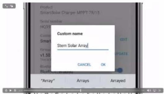 VICTRON ENERGY BMV700H - Comment attribuer un nom personnalisé à vos produits - 1