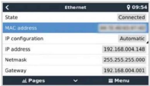 VICTRON ENERGY Venus GX - - Ethernet - 1