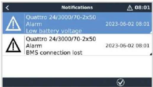 VICTRON ENERGY Venus GX - Alarme de connexion du BMS perdue - 1
