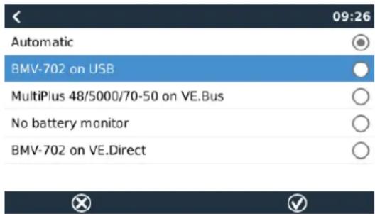 VICTRON ENERGY Venus GX - Sélection de la source SoC - 1
