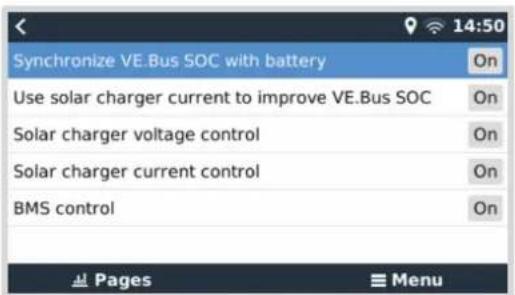 VICTRON ENERGY Venus GX - Menu état du système - 1