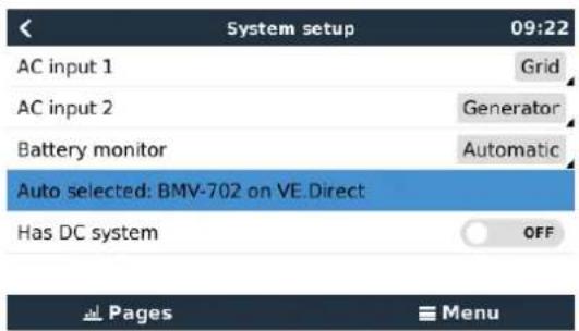 VICTRON ENERGY Color Control GX - Sélection de la source SoC - 2