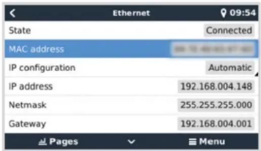 VICTRON ENERGY Color Control GX - - Ethernet - 1