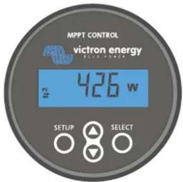 MPPT CONTROL victron energy SELECT POWER 426 w SETUP SELECT