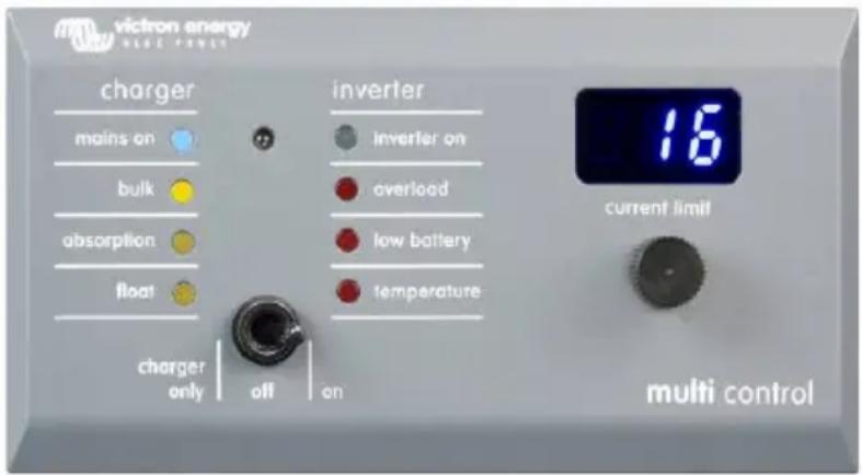 VICTRON ENERGY Digital Multi Control GX Panel - Het Digital Multi Control GX paneel gebruiken - 1