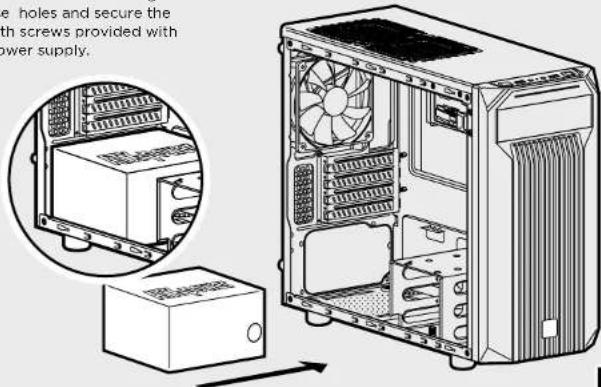 CORSAIR Carbide SPECM2 - Installing the Power Supply - 1