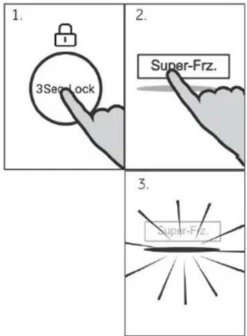 1. 3Sec Lock 2. Super-Frz. 3. Super-Frz.