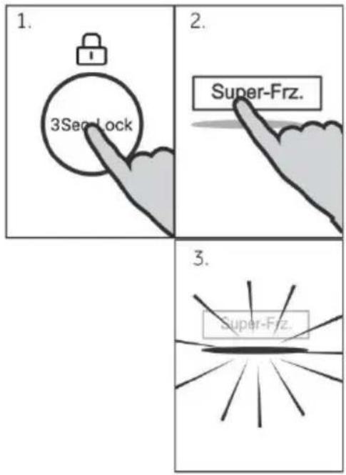 1. 3Sec Lock 2. Super-Frz. 3. Super-Frz.