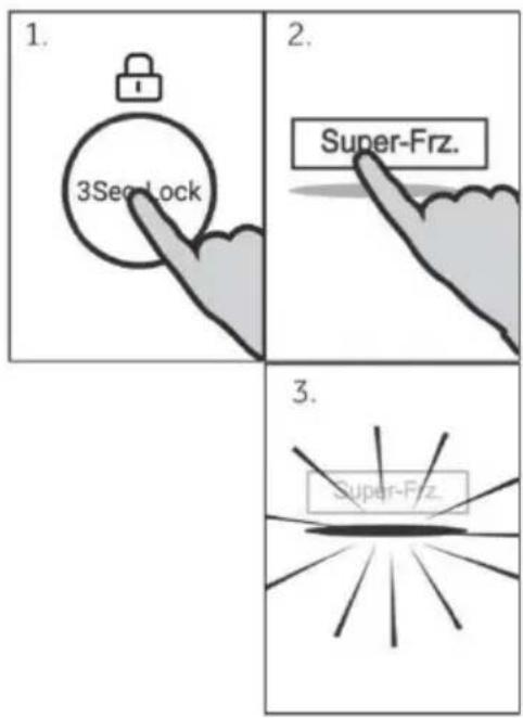 1. 3Sec Lock 2. Super-Frz. 3. Super-Frz.