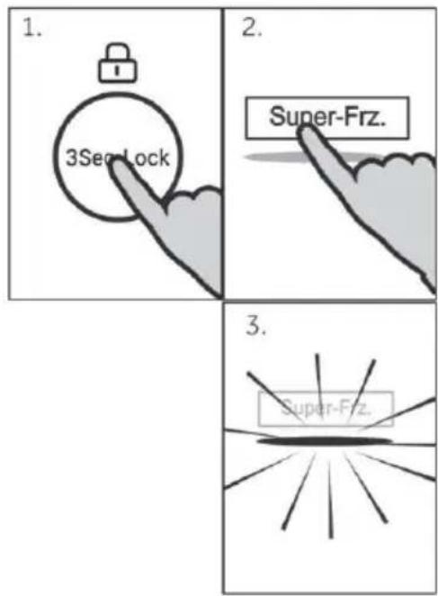 1. 3Sec Lock 2. Super-Frz. 3. Super-Frz.