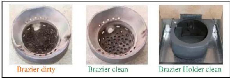 Cola Aqua Plus 23 - Cleaning the brazier - 1