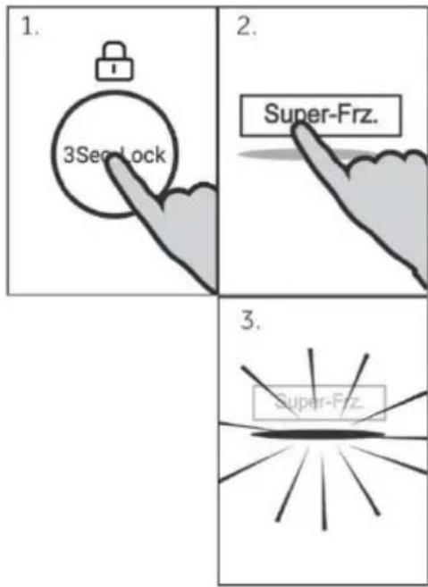 1. 3Sec Lock 2. Super-Frz. 3. Super-Frz.