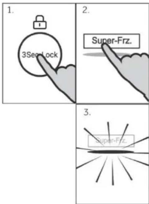 1. 3Sec Lock 2. Super-Frz. 3. Super-Frz.