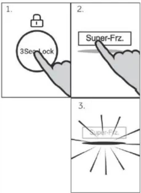 1. 3Sec Lock 2. Super-Frz. 3. Super-Frz.