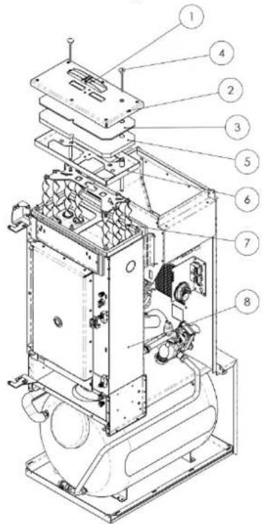 Cola Aqua Plus 18 - Stove internal parts - 1