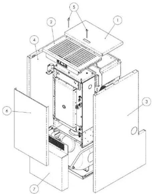 Cola Aqua Plus 18 - Dépose de l'habillage du TERMOPLUS 18 - 1