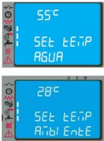Cola Aqua Plus 18 - Modificación de la consigna temperatura del agua e de ambiente - 1