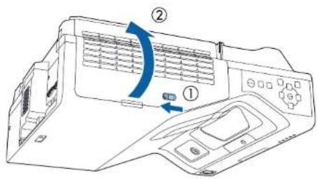EPSON PowerLite EB775F - Maintenance du filtre à air et des grilles d'aération - 1