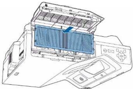 EPSON PowerLite EB775F - Maintenance du filtre à air et des grilles d'aération - 3