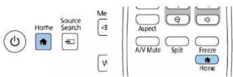 Home Source Search Me V Aspect A/V Mute Split Freeze Home