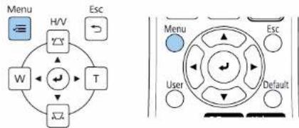 Menu H/V Esc W T Esc User Default